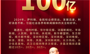 全網(wǎng)點(diǎn)擊量超100億！2024年金航標(biāo)和薩科微動態(tài)引全球1000+家主流新聞媒體爭相報(bào)道！